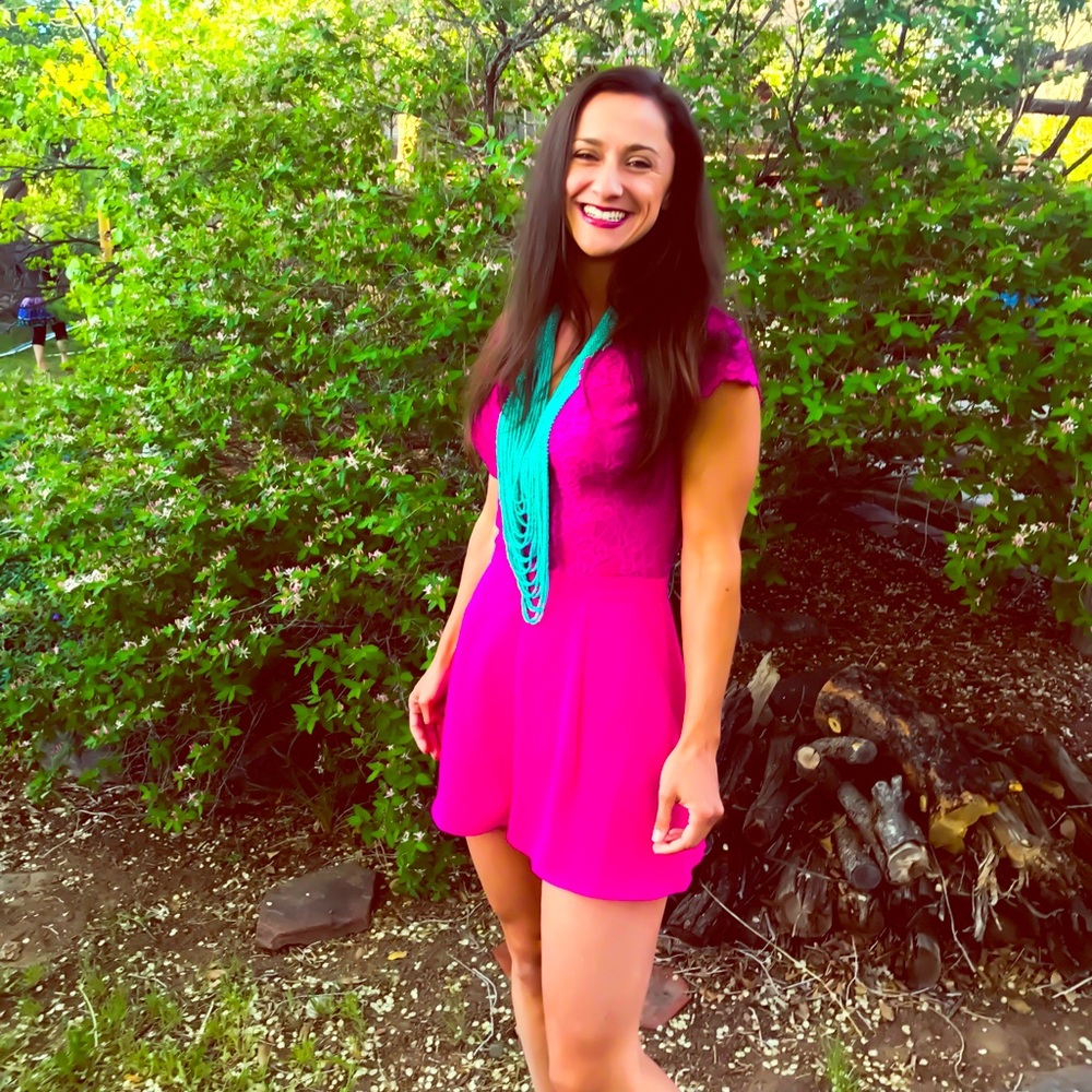 Lace & Georgette Bebe romper